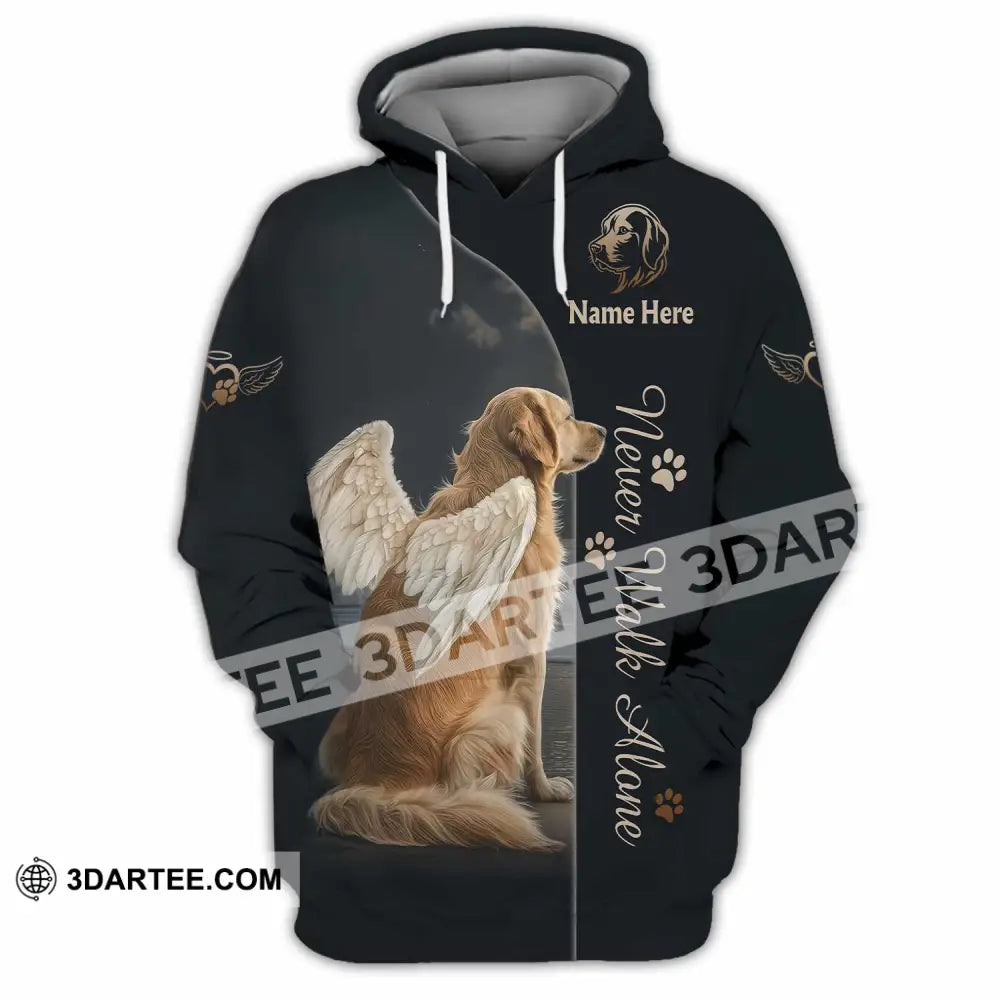 Unisex Shirt - Custom Pet Lover Never Walk Alone 3D Shirt Hoodie / S T-shirt