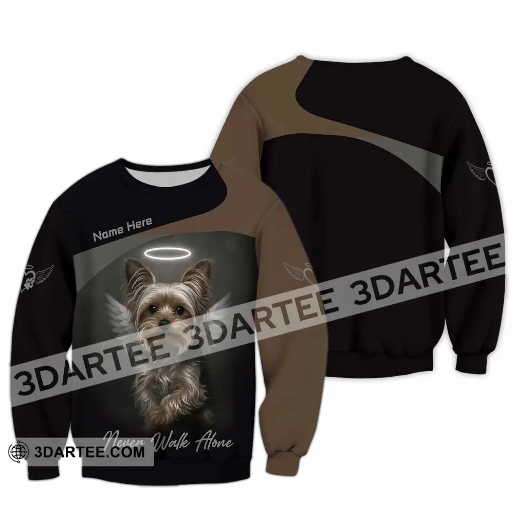 Unisex Shirt - Custom Pet Lover Never Walk Alone 3D Shirt Long Sleeve / S T-shirt