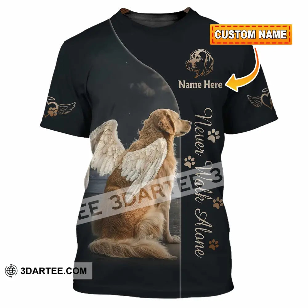 Unisex Shirt - Custom Pet Lover Never Walk Alone 3D Shirt T-shirt