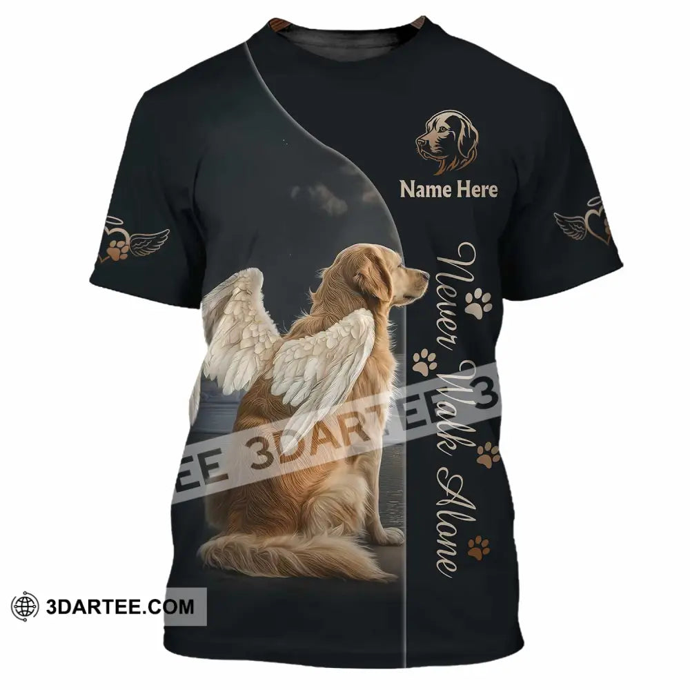 Unisex Shirt - Custom Pet Lover Never Walk Alone 3D Shirt T-Shirt / S T-shirt