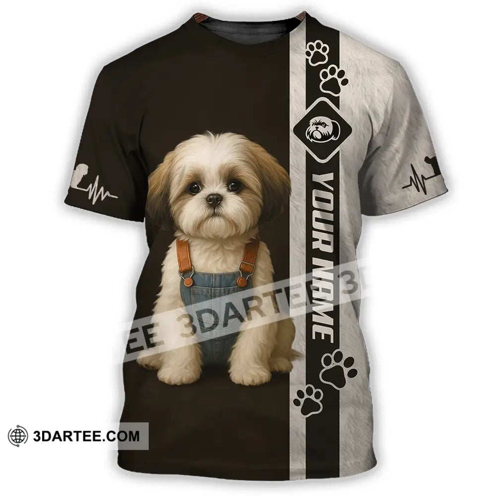 Unisex Shirt - Custom Pet Lover Shih Tzu Shirt T-Shirt / S T-shirt
