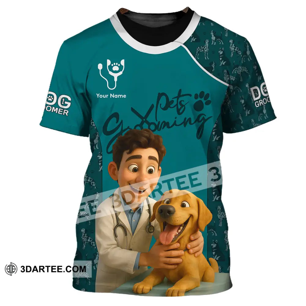 Unisex Shirt - Custom Pets Grooming 3D Shirt T-Shirt / S T-shirt