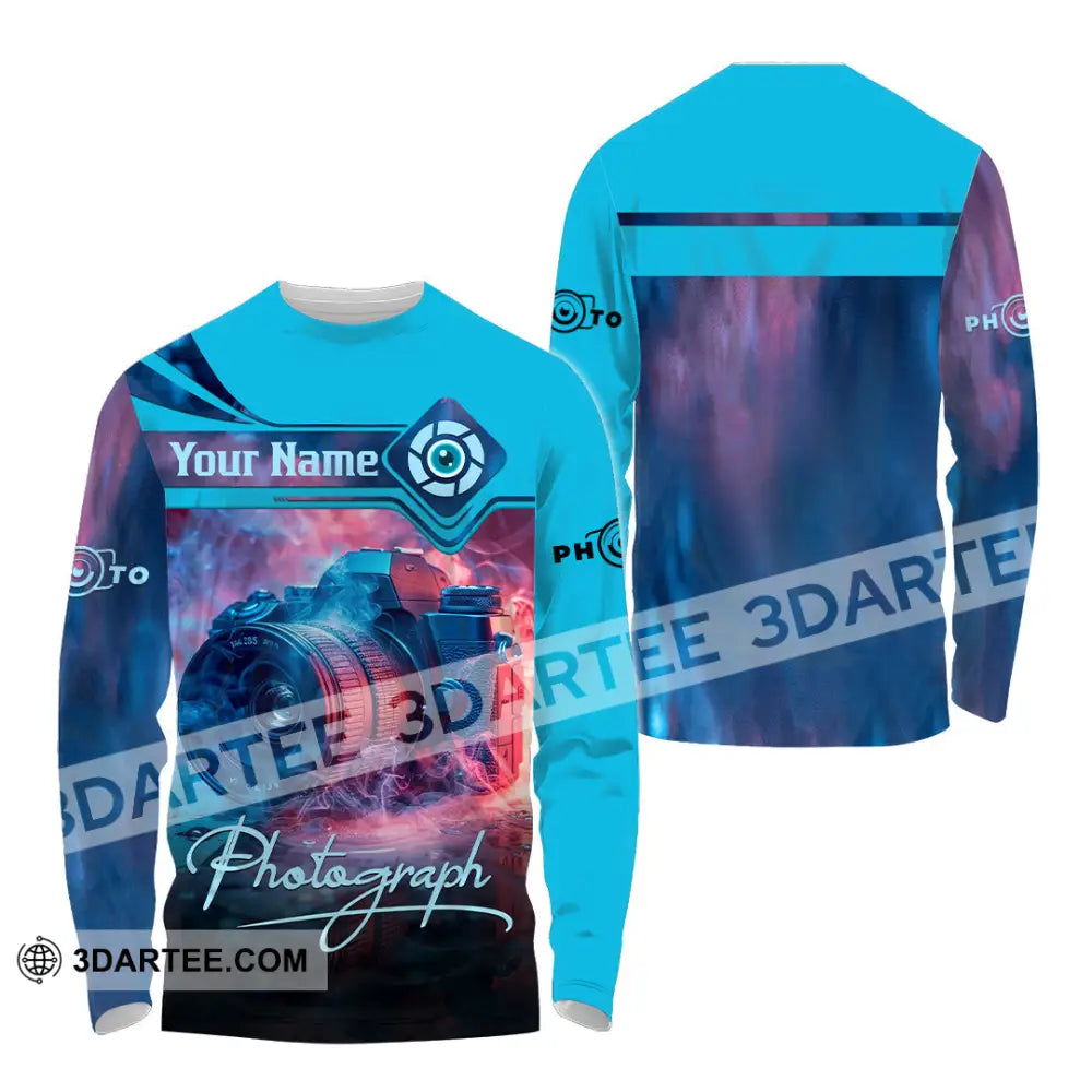 Unisex Shirt - Custom Photograph 3D Shirt Long Sleeve Shirt / S T-shirt