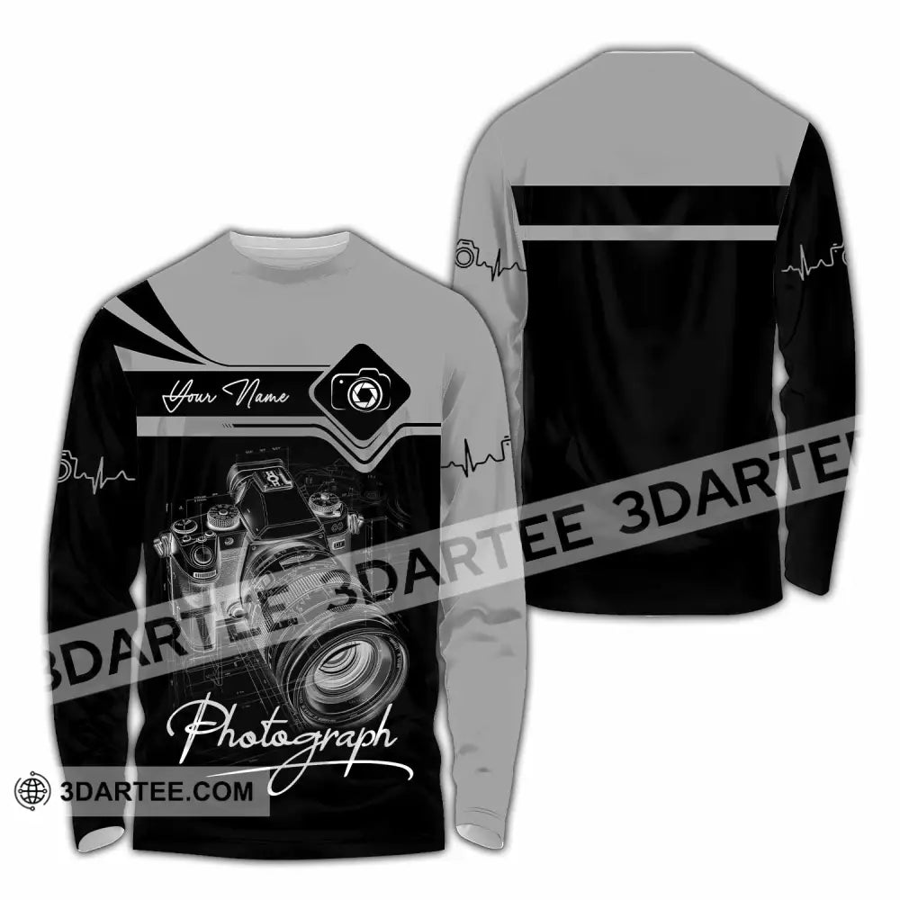 Unisex Shirt - Custom Photograph 3D Shirt Long Sleeve Shirt / S T-shirt