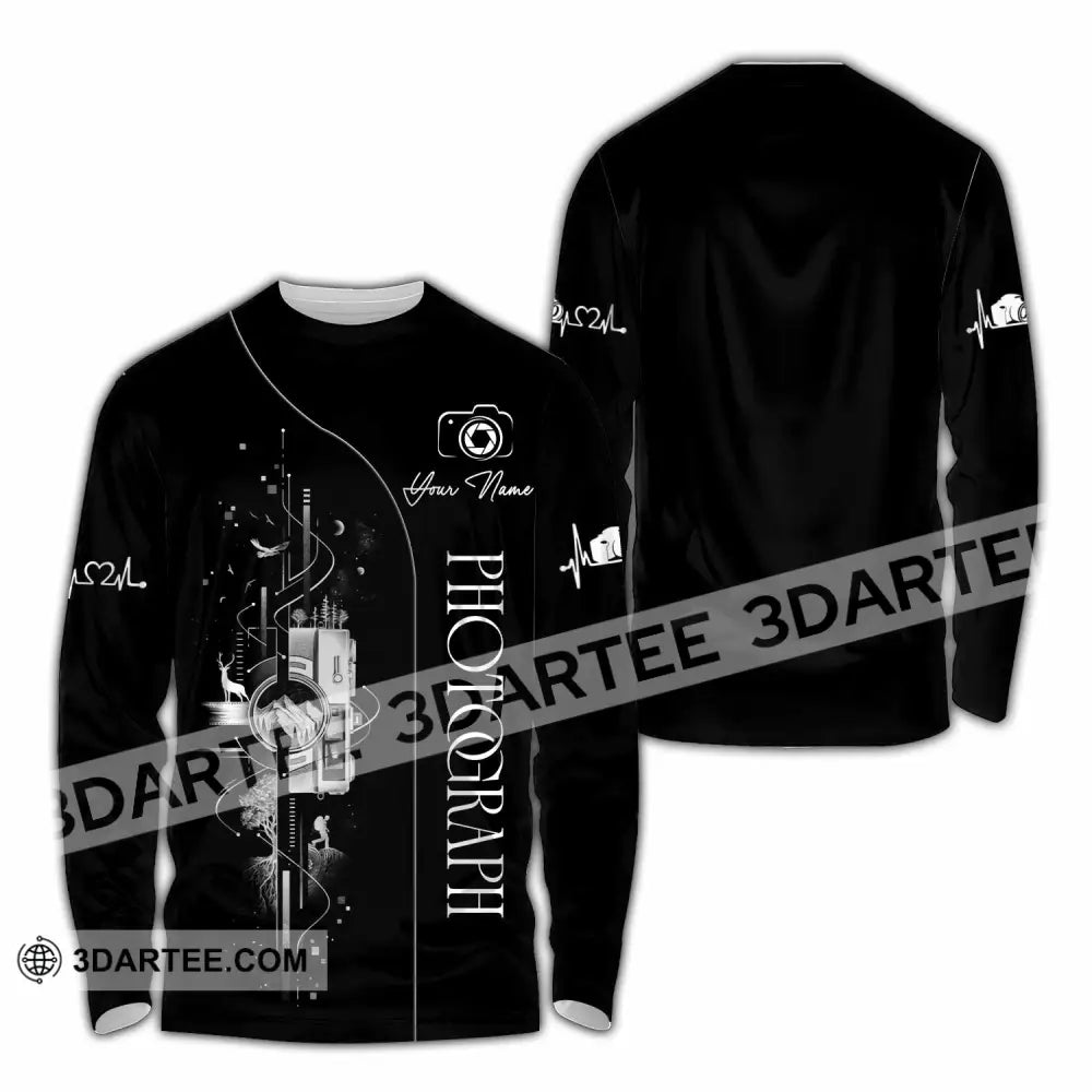 Unisex Shirt - Custom Photograph 3D Shirt - Long Sleeve Shirt / S - T-shirt