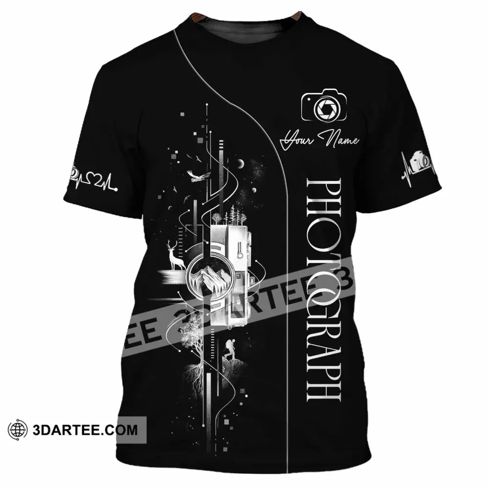 Unisex Shirt - Custom Photograph 3D Shirt - T-Shirt / S - T-shirt
