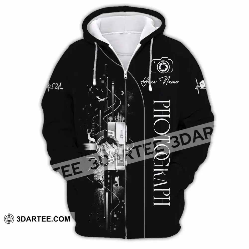 Unisex Shirt - Custom Photograph 3D Shirt - Zipper Hoodie / S - T-shirt