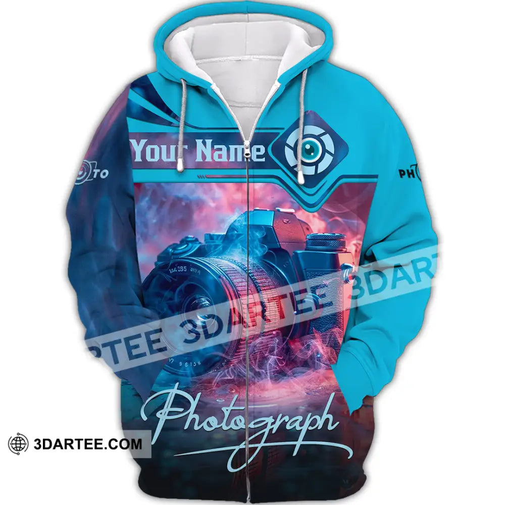 Unisex Shirt - Custom Photograph 3D Shirt Zipper Hoodie / S T-shirt