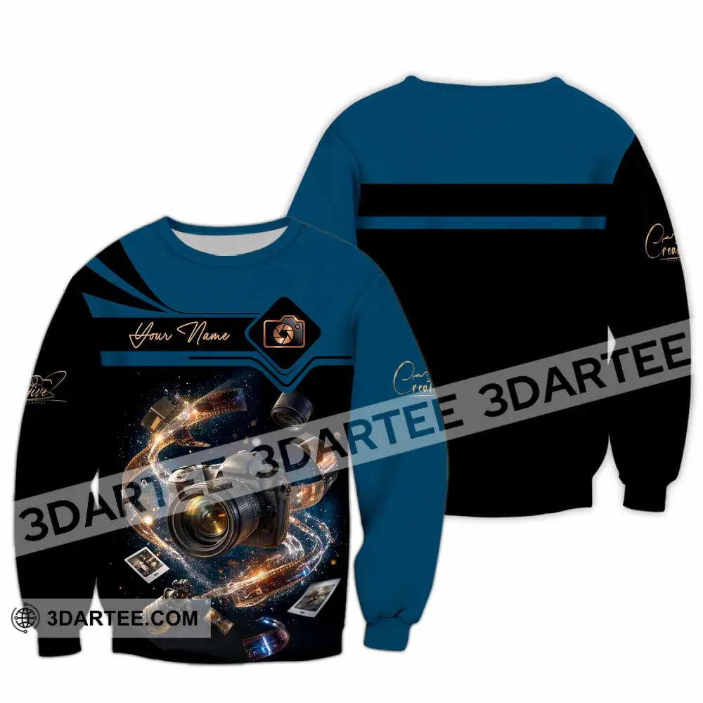 Unisex Shirt - Custom Photographer 3D Shirt - Long Sleeve / S - T-shirt