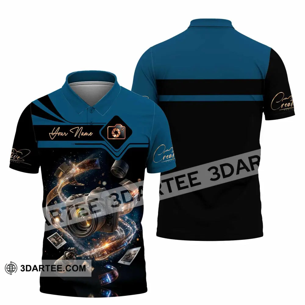 Unisex Shirt - Custom Photographer 3D Shirt - Polo Shirt / S - T-shirt