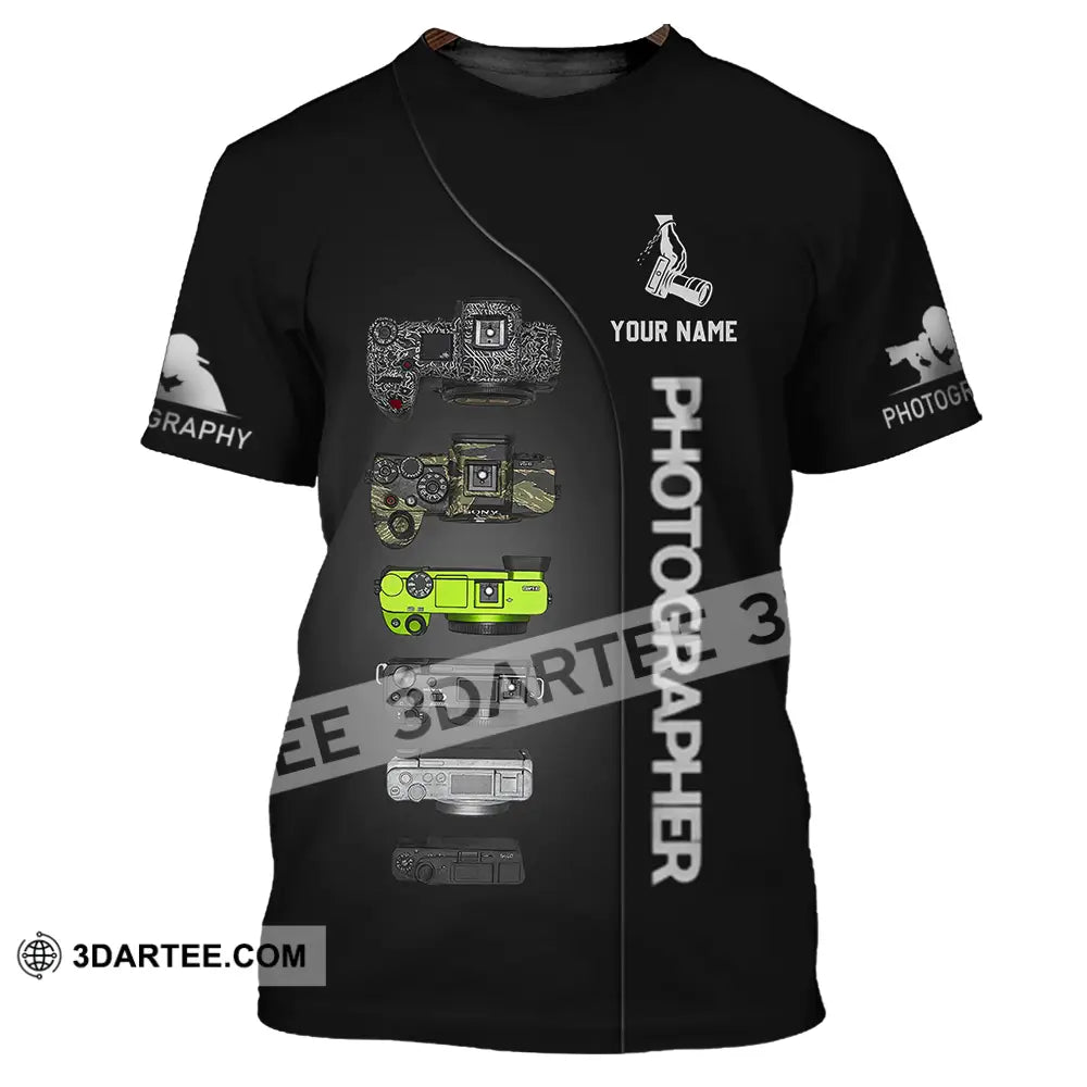 Unisex Shirt - Custom Photographer 3D Shirt T-Shirt / S T-shirt