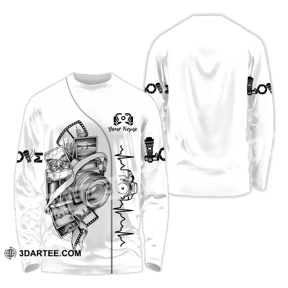 Unisex Shirt - Custom Photographer Shirt - Long Sleeve Shirt / S - T-shirt