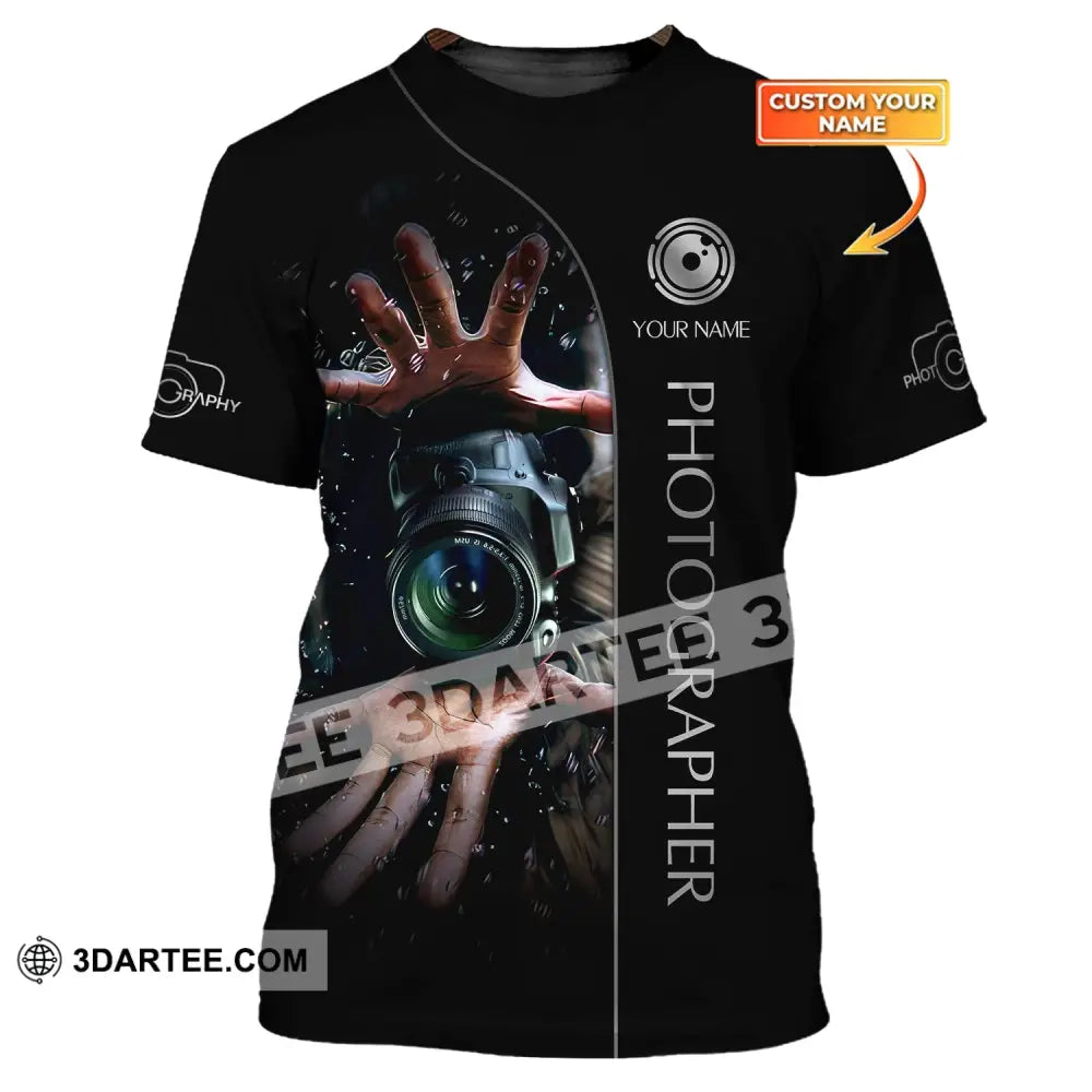 Unisex Shirt Custom Photographer Photo Camera Hoodie T-Shirt For Photographers T-Shirt / S