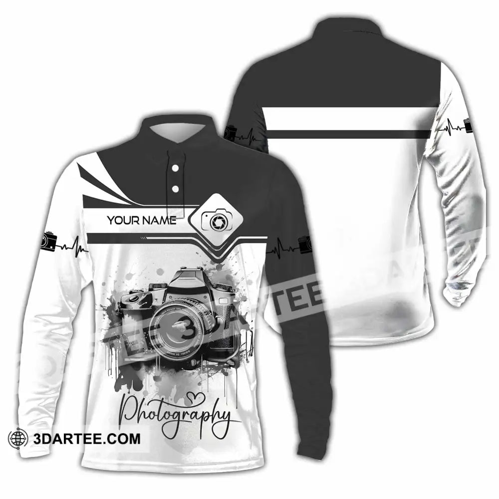 Unisex Shirt - Custom Photography 2026 3D Shirt - Long Sleeve Polo / S - T-shirt