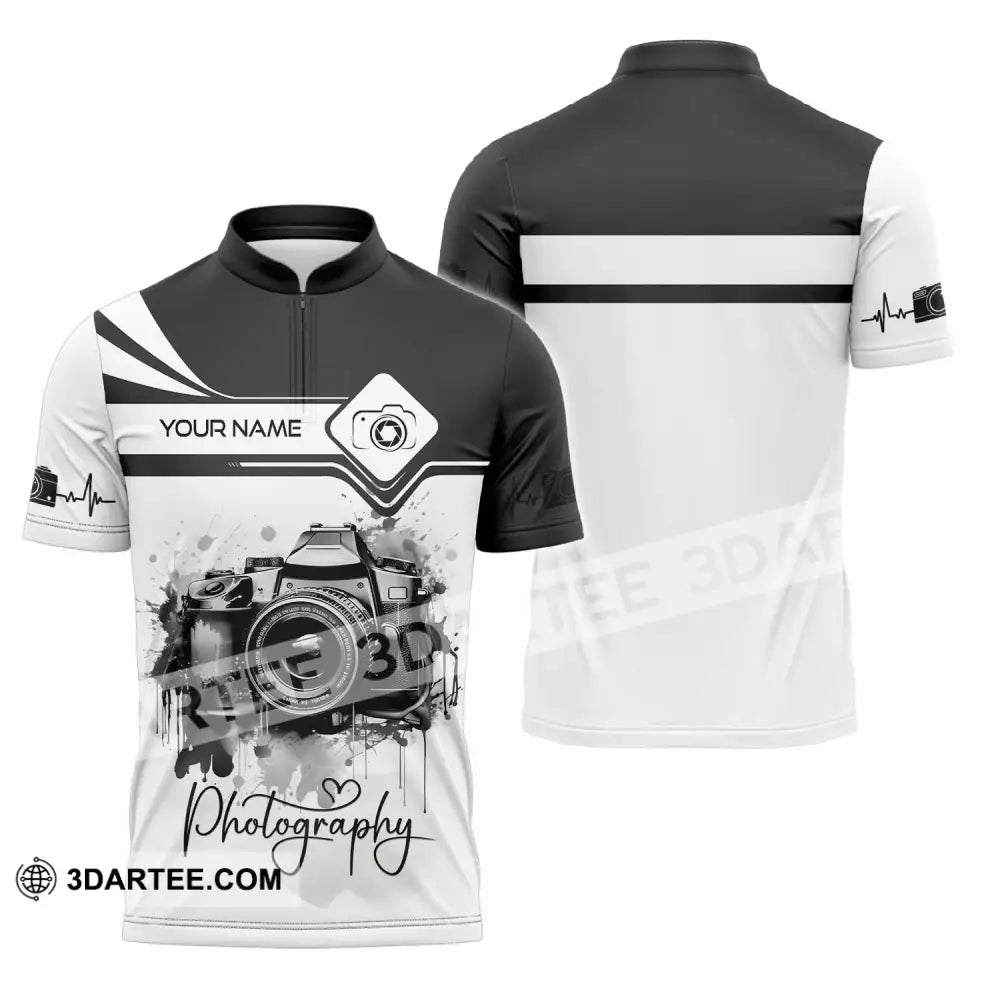 Unisex Shirt - Custom Photography 2026 3D Shirt - Zipper Polo Shirt / S - T-shirt