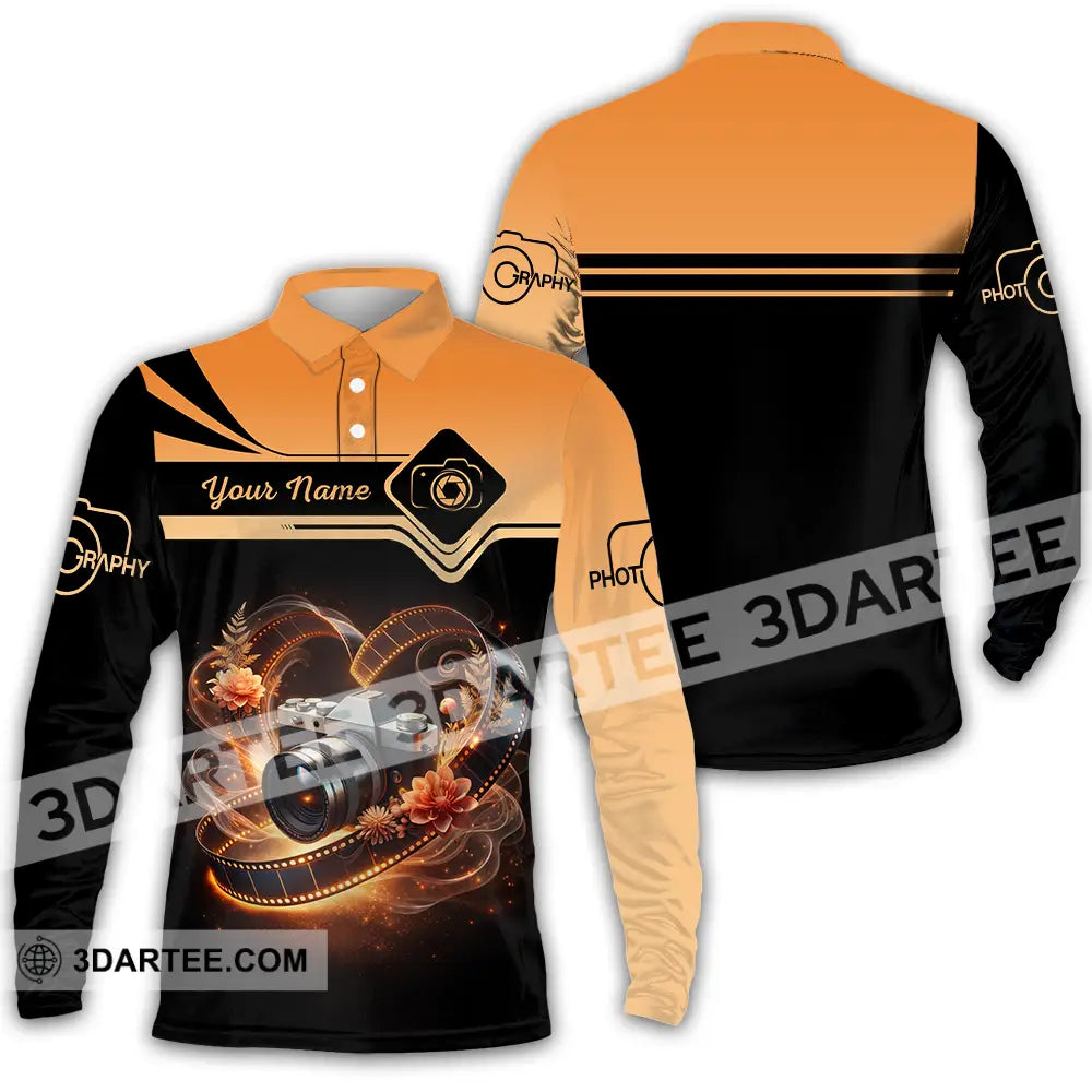 Unisex Shirt - Custom Photography 3D Shirt - Long Sleeve Polo / S - T-shirt