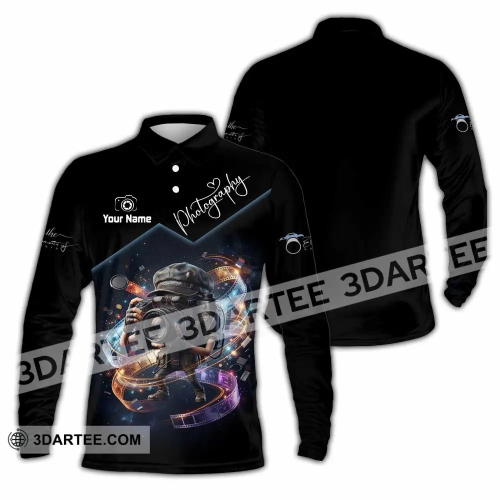 Unisex Shirt - Custom Photography Shirt - Long Sleeve Polo / S - T-shirt