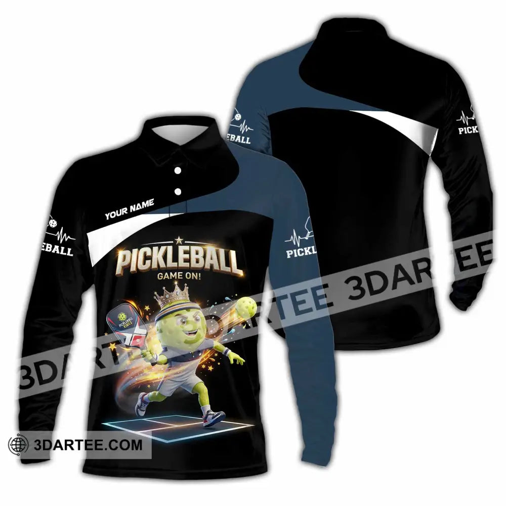 Unisex Shirt - Custom Pickleball Shirt - Long Sleeve Polo / S - T-shirt