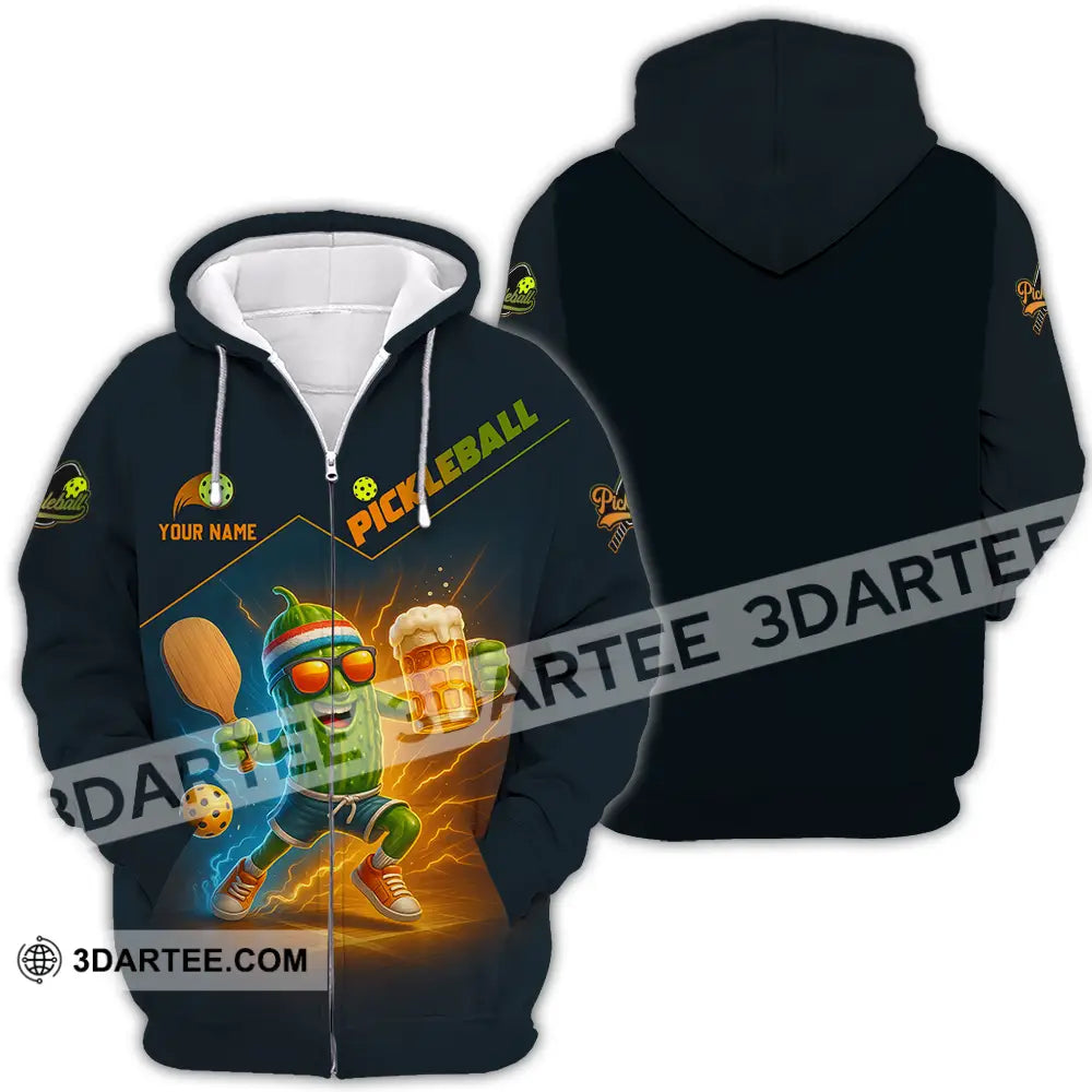 Unisex Shirt - Custom Pickleball Sport Shirt Zipper Hoodie / S T-shirt