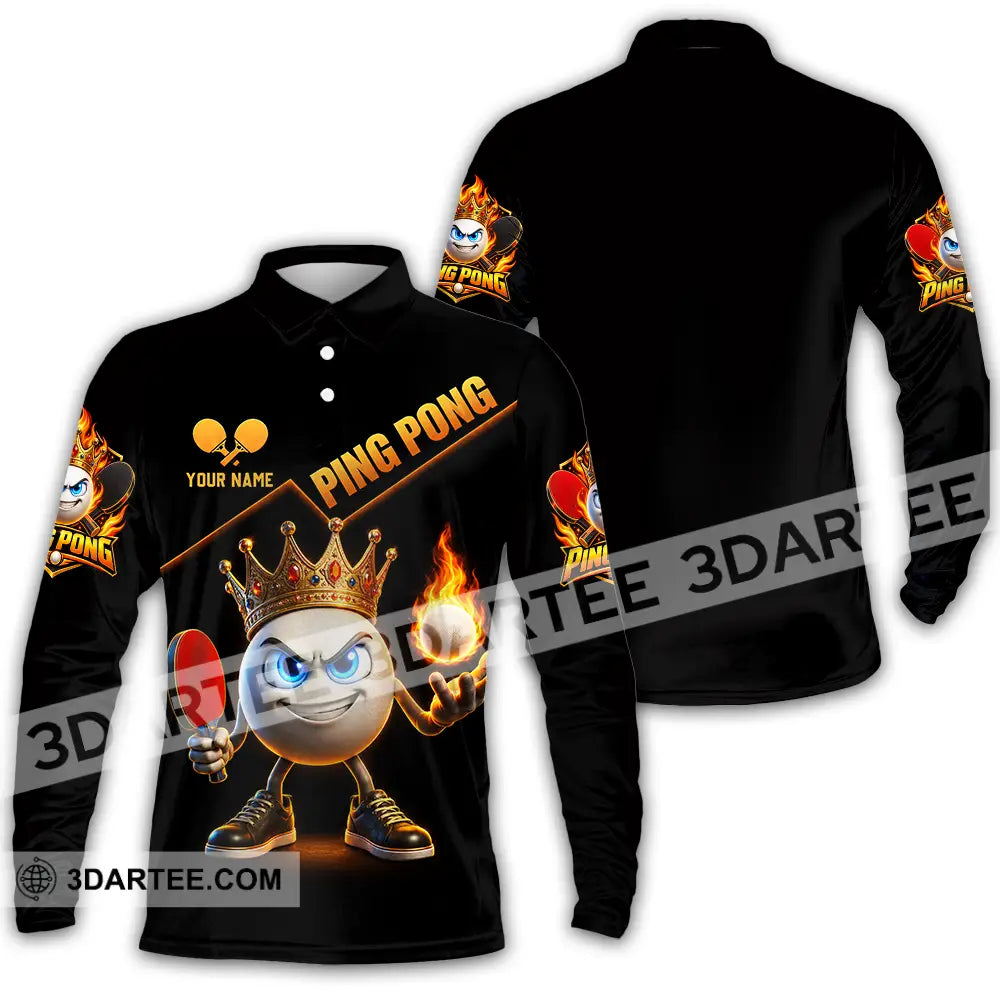Unisex Shirt - Custom Ping Pong Shirt - Long Sleeve Polo / S - T-shirt