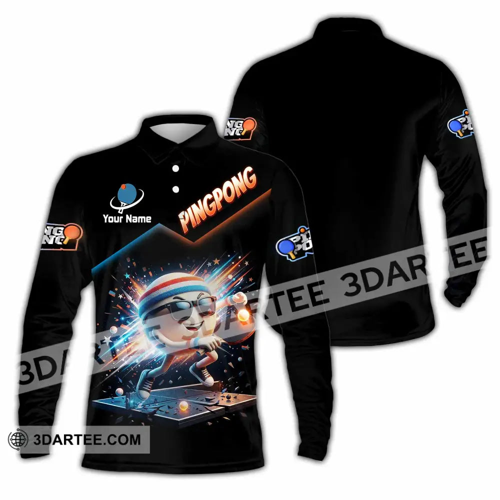 Unisex Shirt - Custom Ping Pong Shirt - Long Sleeve Polo / S - T-shirt