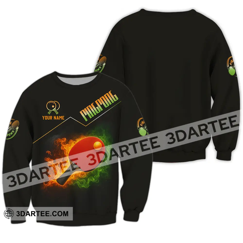 Unisex Shirt - Custom Ping Pong Shirt Long Sleeve / S T-shirt