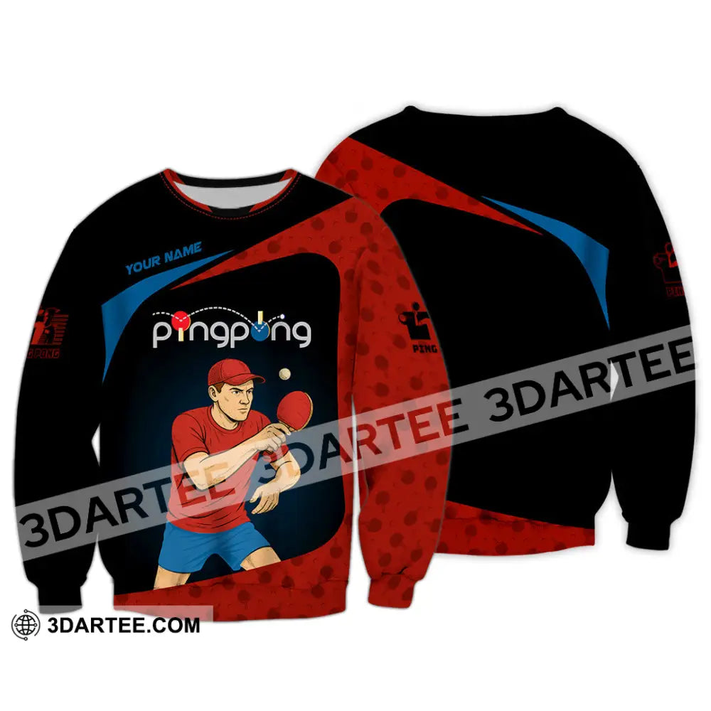 Unisex Shirt - Custom Ping Pong Shirt Long Sleeve / S T-shirt