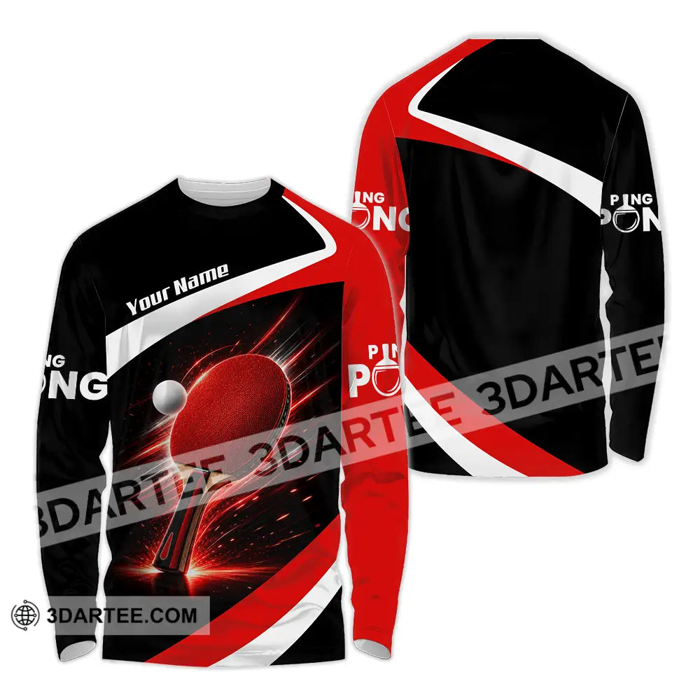 Unisex Shirt - Custom Ping Pong Shirt - Long Sleeve Shirt / S - T-shirt