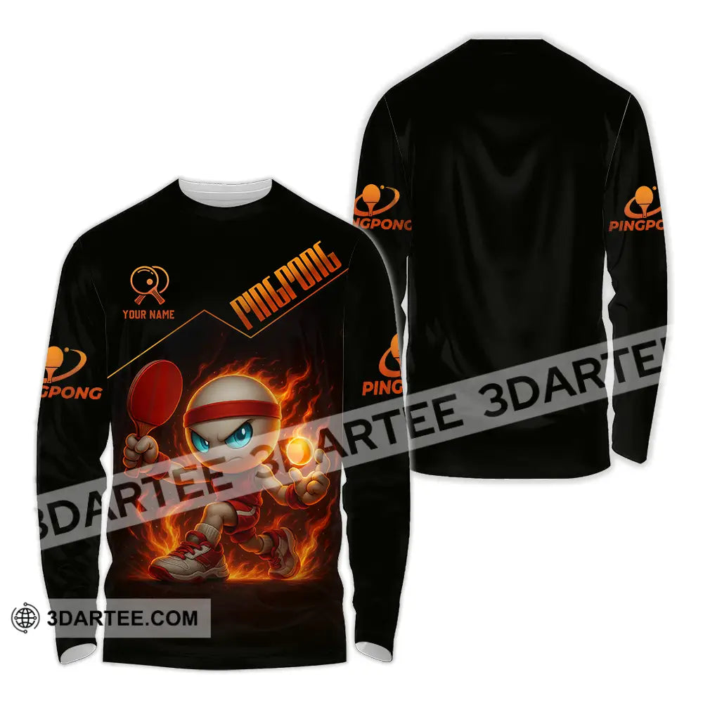 Unisex Shirt - Custom Ping Pong Shirt Long Sleeve Shirt / S T-shirt