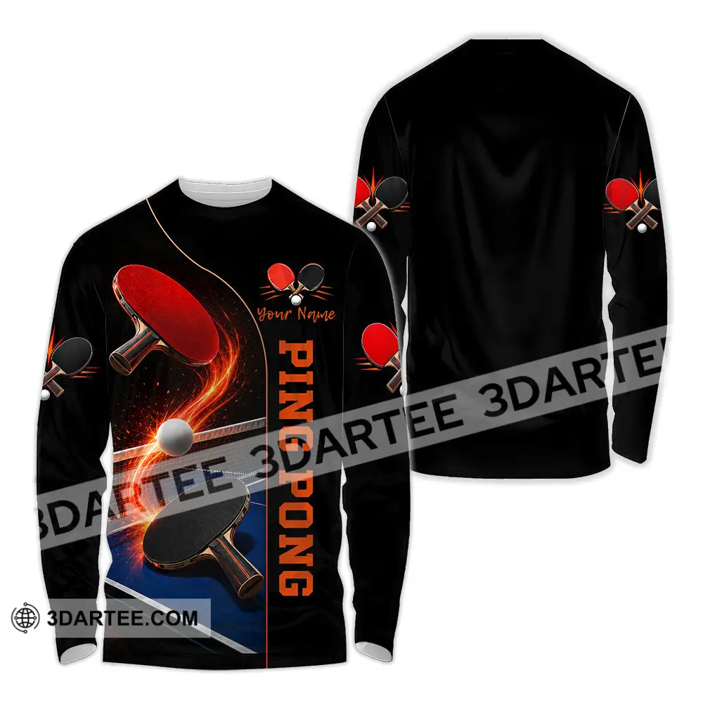 Unisex Shirt - Custom Ping Pong Shirt - Long Sleeve Shirt / S - T-shirt