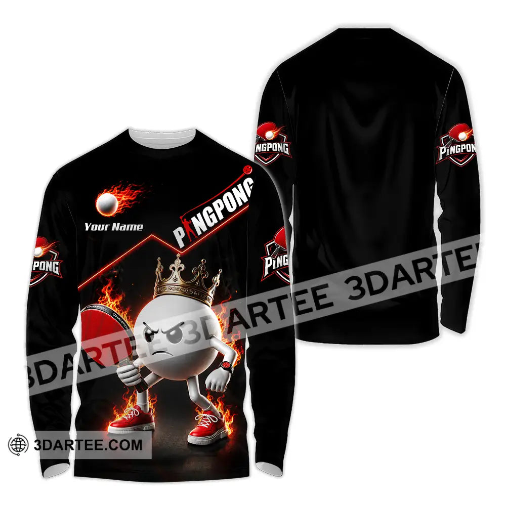 Unisex Shirt - Custom Ping Pong Shirt - Long Sleeve Shirt / S - T-shirt