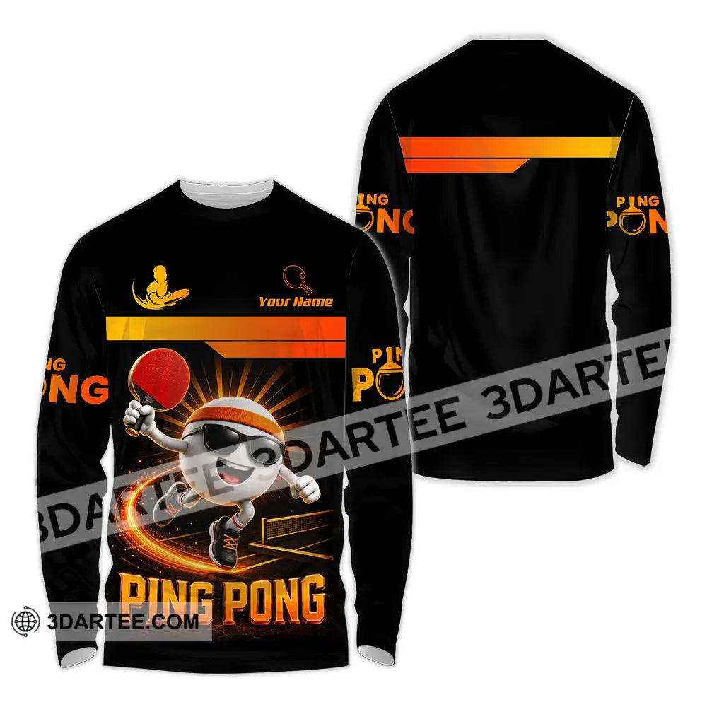 Unisex Shirt - Custom Ping Pong Shirt - Long Sleeve Shirt / S - T-shirt