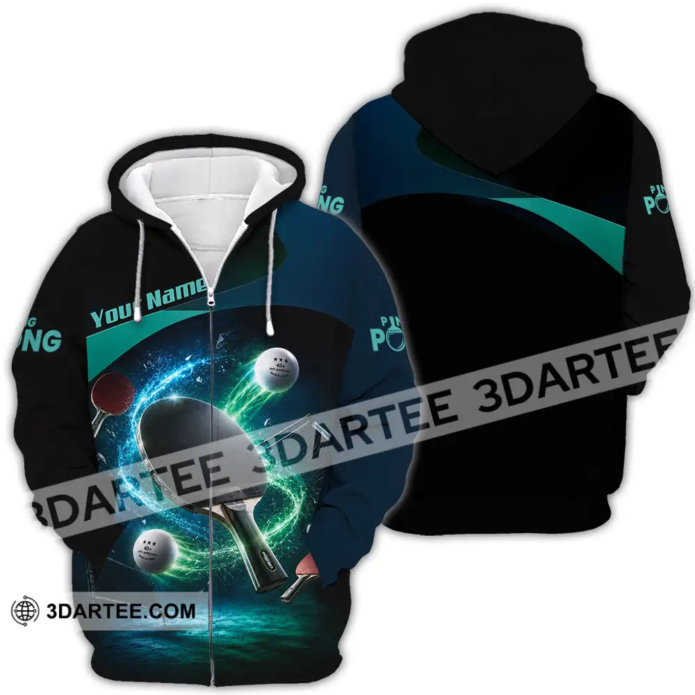 Unisex Shirt - Custom Ping Pong Shirt - Zipper Hoodie / S - T-shirt