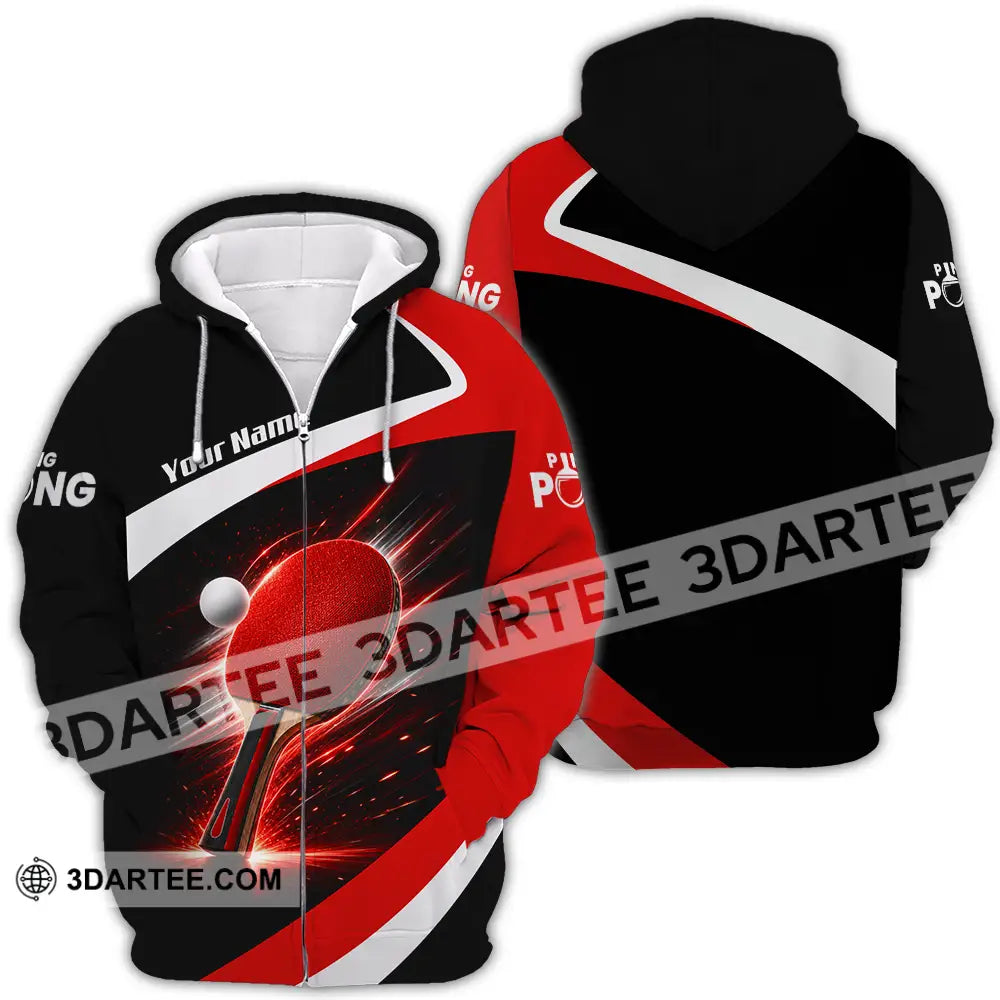 Unisex Shirt - Custom Ping Pong Shirt - Zipper Hoodie / S - T-shirt