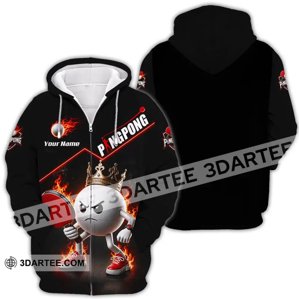 Unisex Shirt - Custom Ping Pong Shirt - Zipper Hoodie / S - T-shirt