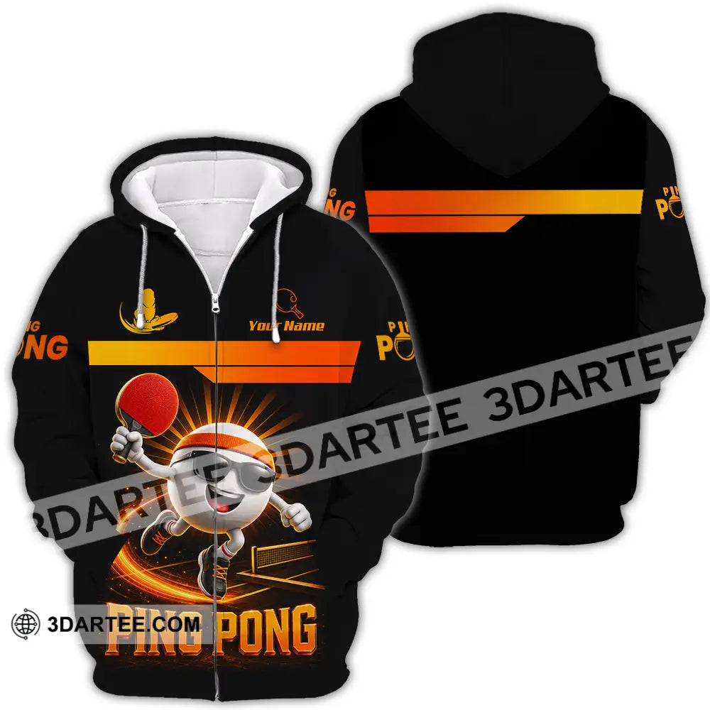 Unisex Shirt - Custom Ping Pong Shirt - Zipper Hoodie / S - T-shirt