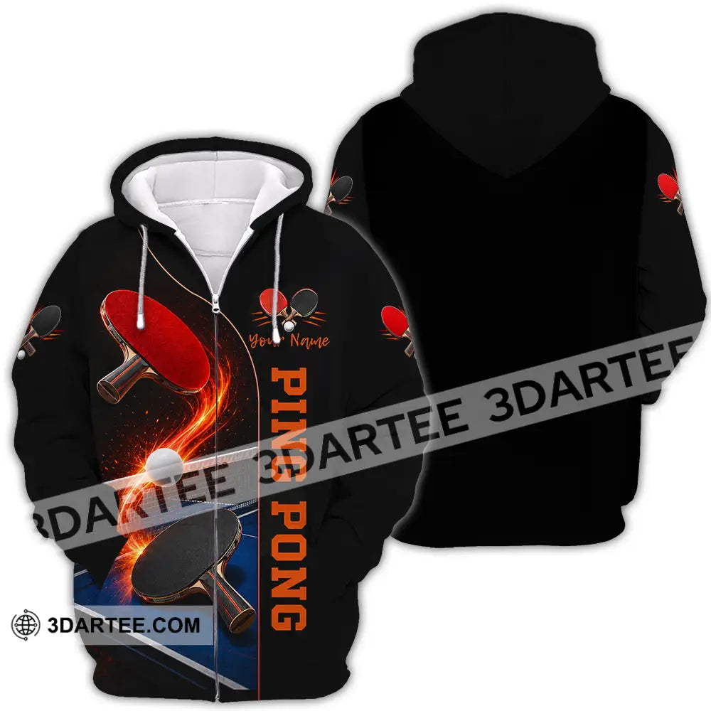 Unisex Shirt - Custom Ping Pong Shirt - Zipper Hoodie / S - T-shirt