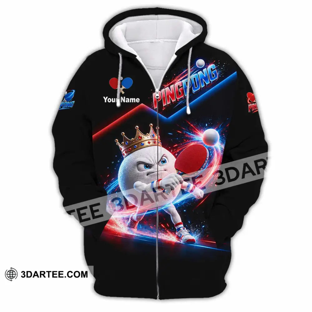 Unisex Shirt - Custom Ping Pong Shirt - Zipper Hoodie / S - T-shirt