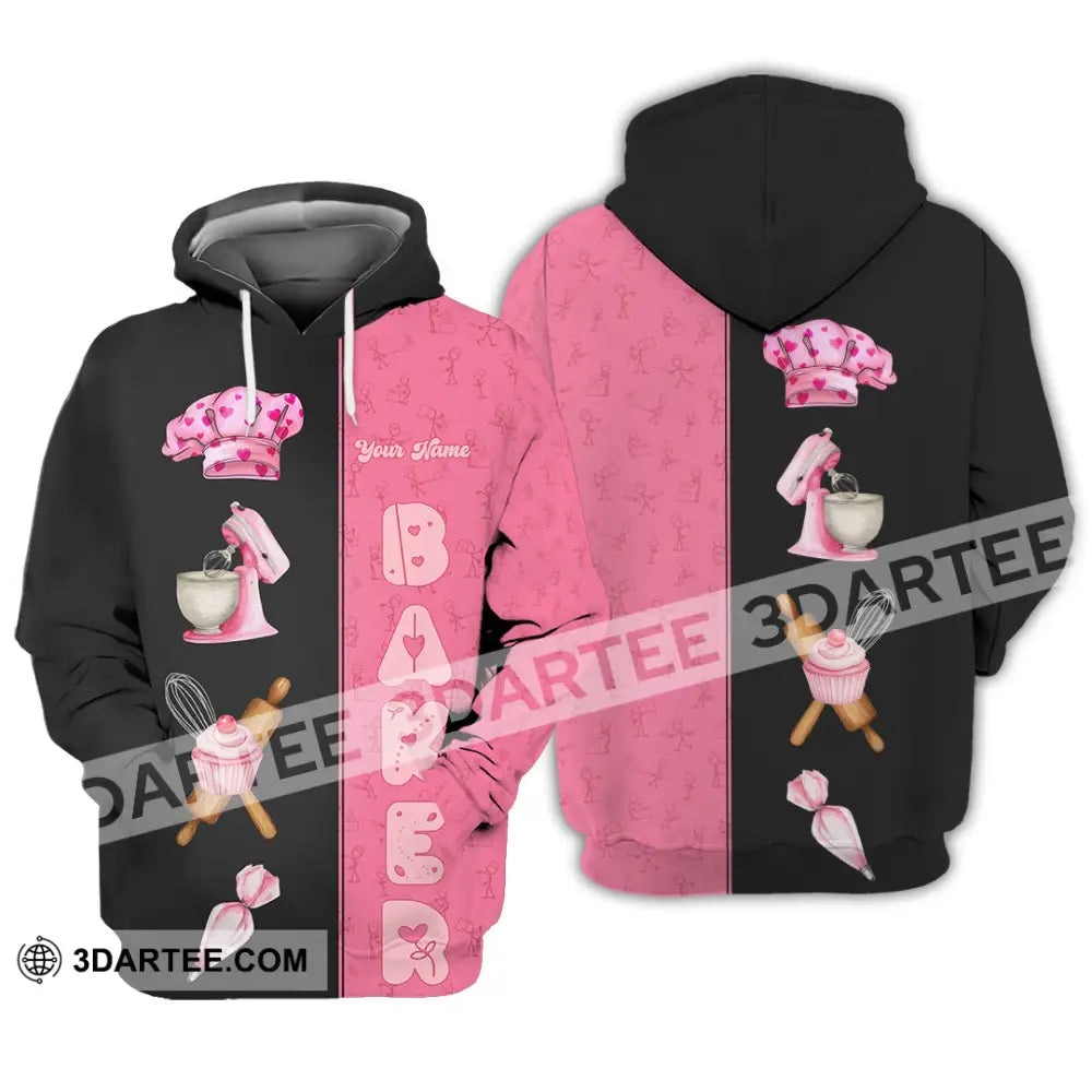Unisex Shirt - Custom Pink Baker Shirt Hoodie / S T-shirt