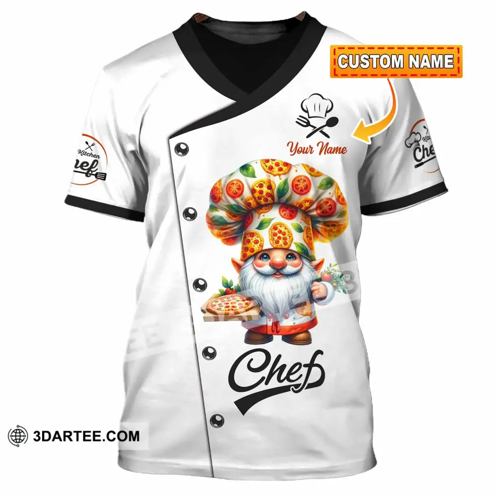 Unisex Shirt - Custom Pizza Chef Santa Shirt T-shirt