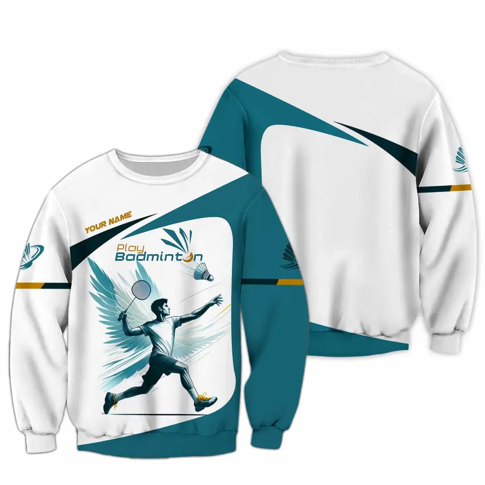 Unisex Shirt - Custom Play Badminton Shirt Long Sleeve / S T-shirt