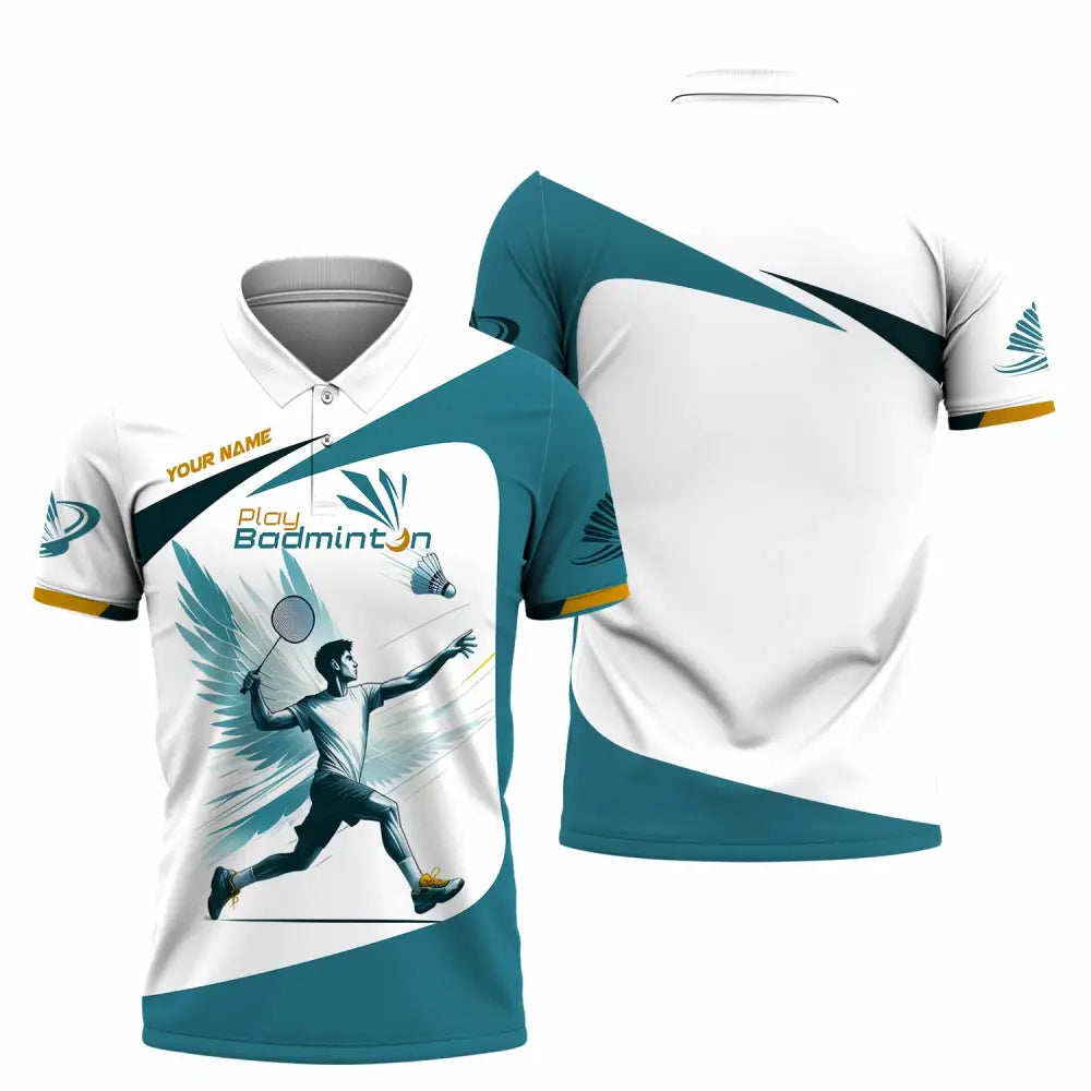 Unisex Shirt - Custom Play Badminton Shirt Polo Shirt / S T-shirt