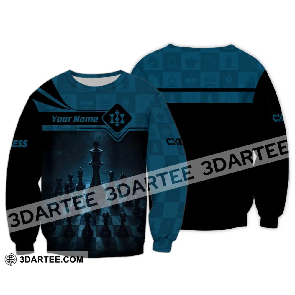 Unisex Shirt - Custom Playing Chess Shirt Long Sleeve / S T-shirt