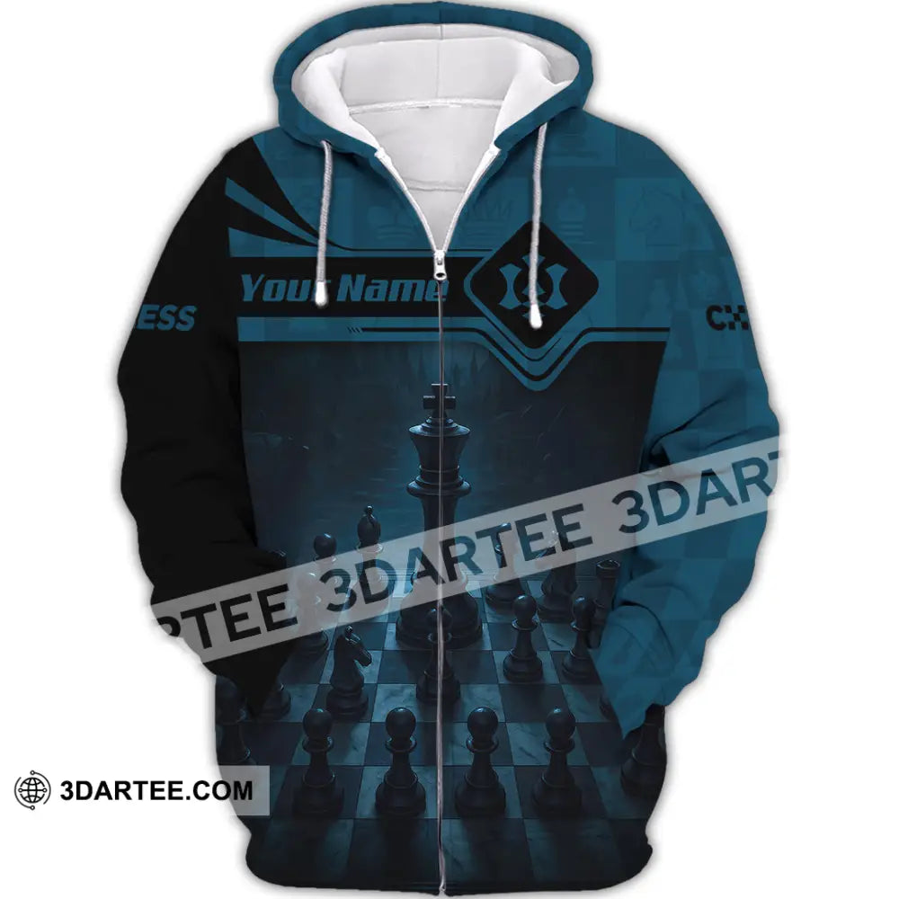 Unisex Shirt - Custom Playing Chess Shirt Zipper Hoodie / S T-shirt