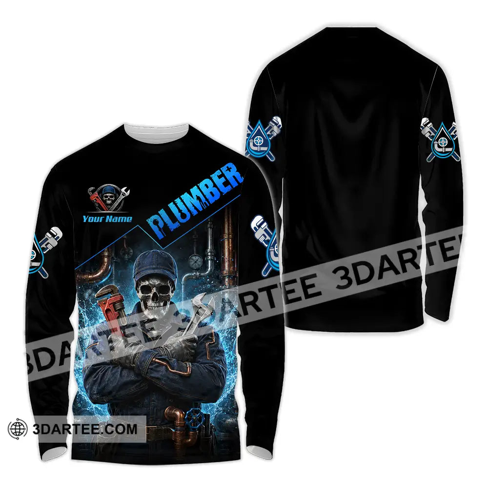 Unisex Shirt - Custom Plumber Shirt - Long Sleeve Shirt / S - T-shirt