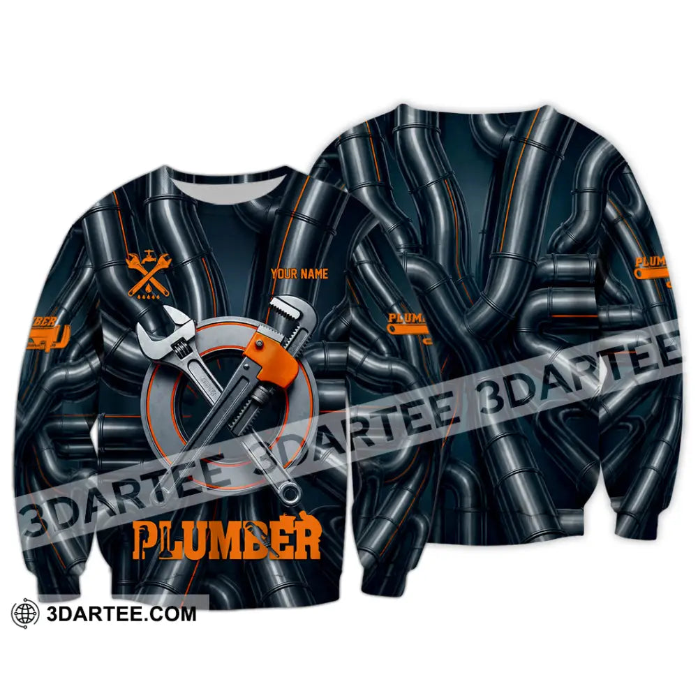Unisex Shirt - Custom Plumber Shirt - Long Sleeve / S - T-shirt