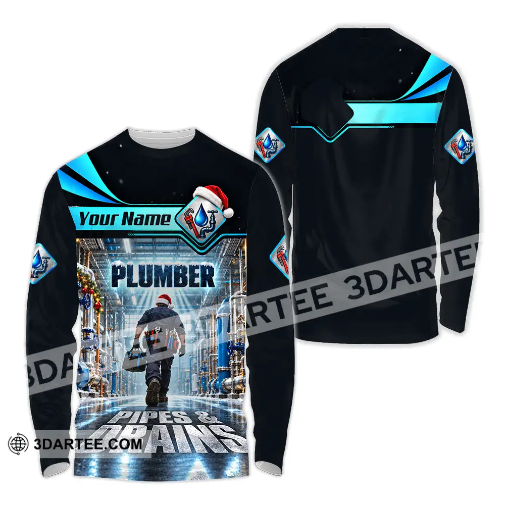 Unisex Shirt - Custom Plumber Shirt - Long Sleeve Shirt / S - T-shirt