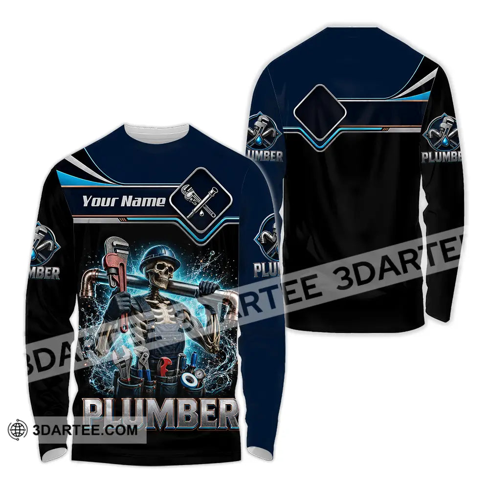 Unisex Shirt - Custom Plumber Shirt - Long Sleeve Shirt / S - T-shirt