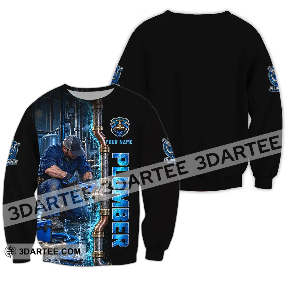 Unisex Shirt - Custom Plumber Shirt - Long Sleeve / S - T-shirt