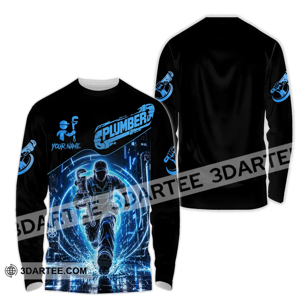 Unisex Shirt - Custom Plumber Shirt - Long Sleeve Shirt / S - T-shirt